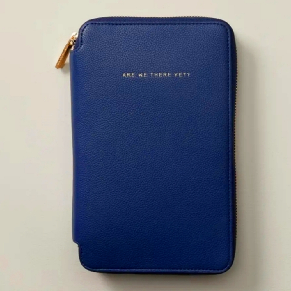 ✅✅ SOLD ✅✅ Love and Lore Travel Wallet in navy blue